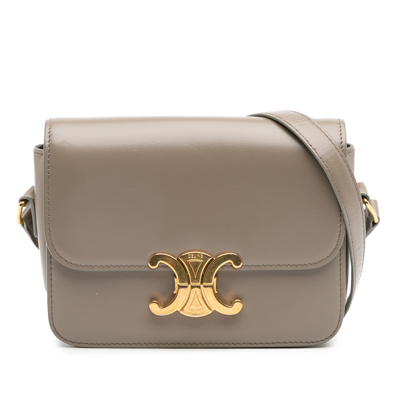 Celine Handbags - Pre-Loved Celine Teen Shiny Calfskin Triomphe Crossbody